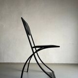 4 Black Sinus Chairs by Karl Friedrich Förster | Germany | 1990s