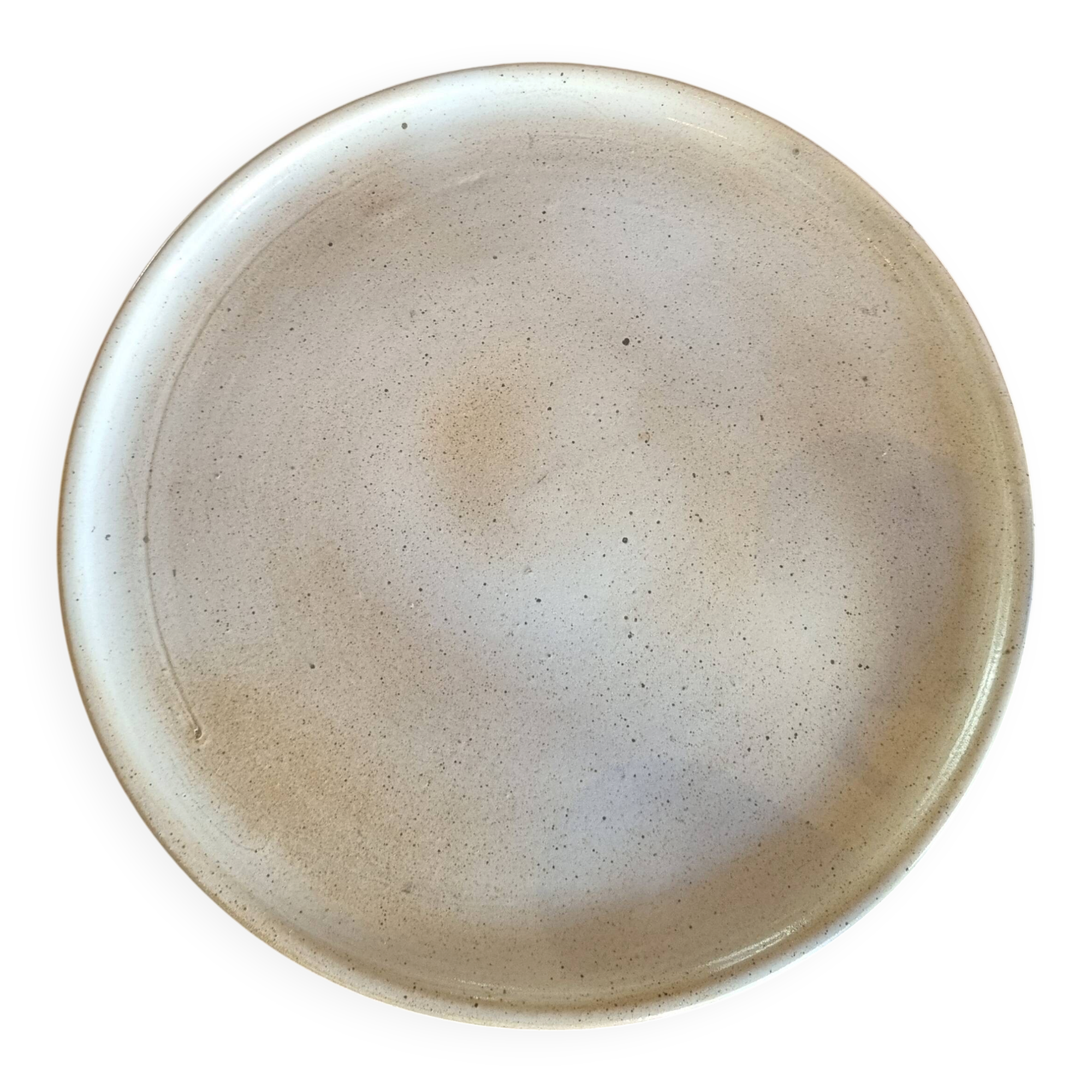 Large pie or cheese dish in stoneware