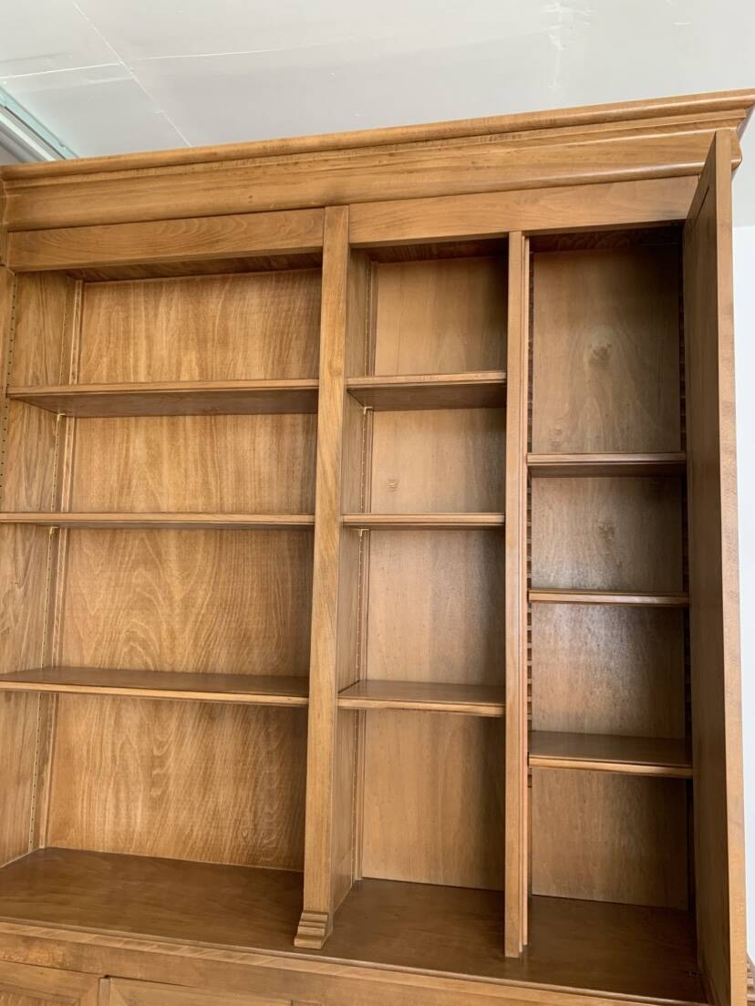 Library, solid wood wardrobe