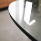 Glass table, Italian design, 1970s, manufactured by Gastone Rinaldi