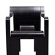 Chaises Black Strip de Gijs Bakker avec accoudoirs des années 1970, Hollande