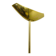 Postmodern floor lamp in brass and wood by Rodolfo Dordoni, Italy, 1980s.