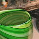 Berlingot colored glass vase