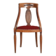 Chaise gondole Art Déco en bois massif