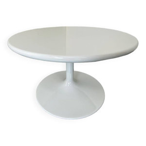 Table basse ronde blanche