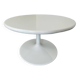 Table basse ronde blanche par Artifort, années 1970