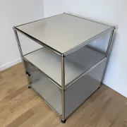 USM Haller side table in light grey