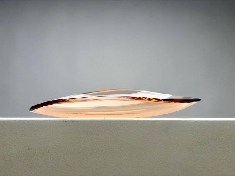 Mid-Century Cut Glass Ashtray attributed to Max Ingrand for Fontana Arte, Italy, 1950s