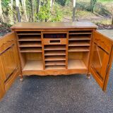 Louis XV buffet in solid wood from the 20th century with a turntable.
