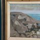 Huile su toile suédoise – “Côte” par Bertil Wahlberg – Vintage et encadrée