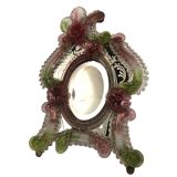 Murano colored glass table mirror
