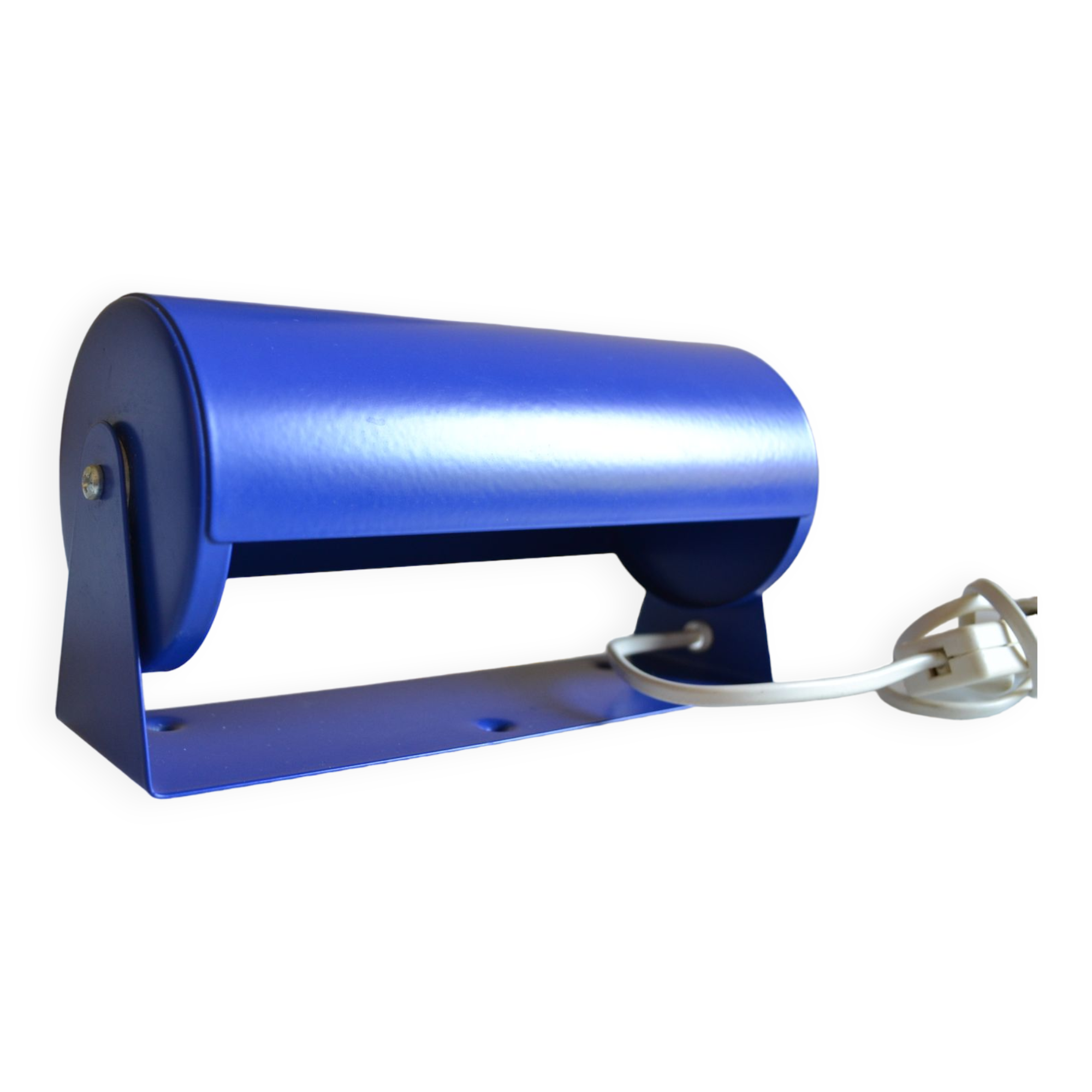 Tubular wall lamp vintage ikea years 80 blue