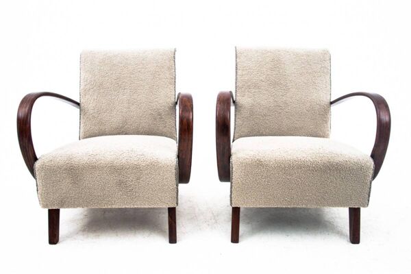 Fauteuils Art Déco conçus par J. Halabala, Tchécoslovaquie, années 1930.