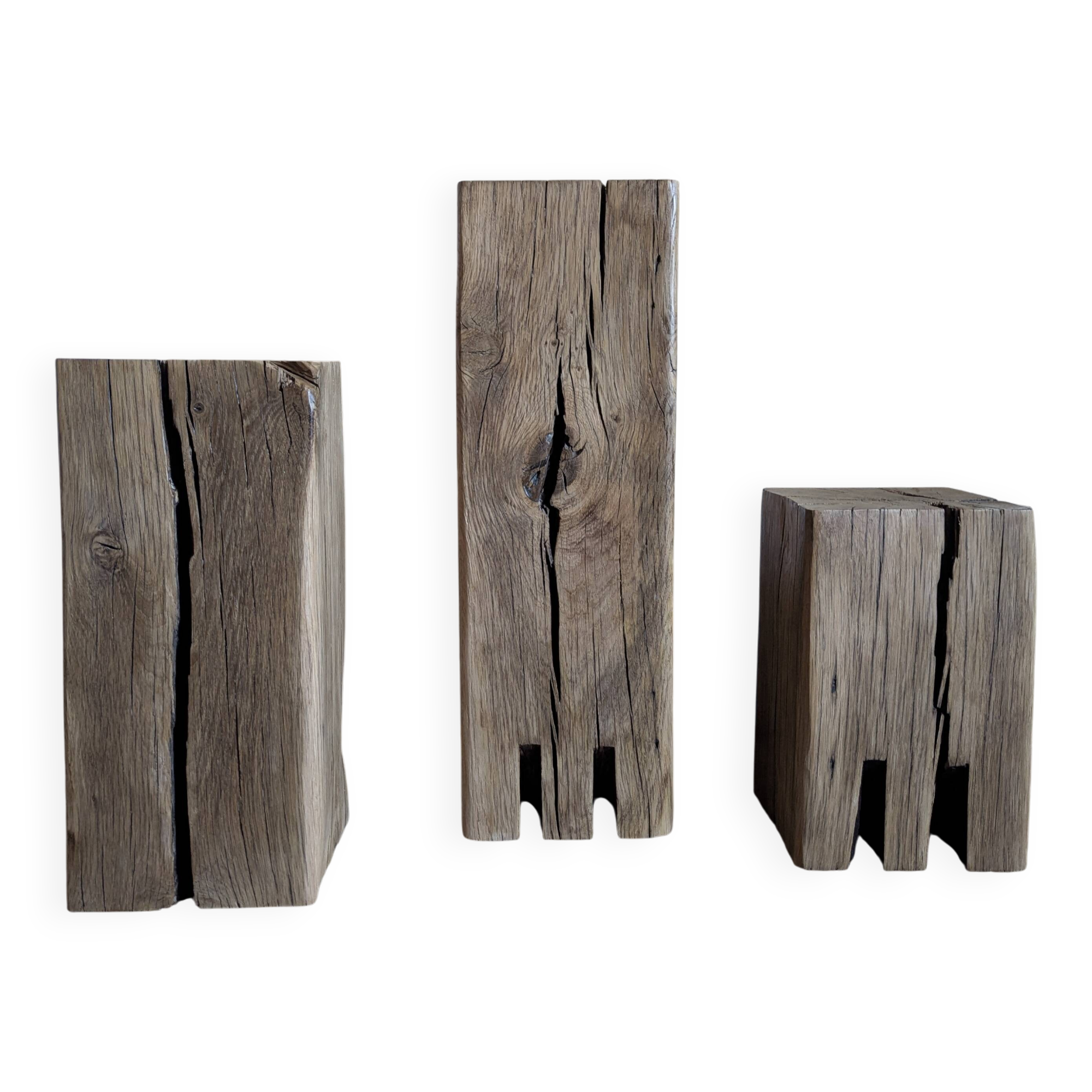 3 monoliths, ancient oak columns