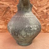 Antique marcelo jornet pitcher green terracotta vintage