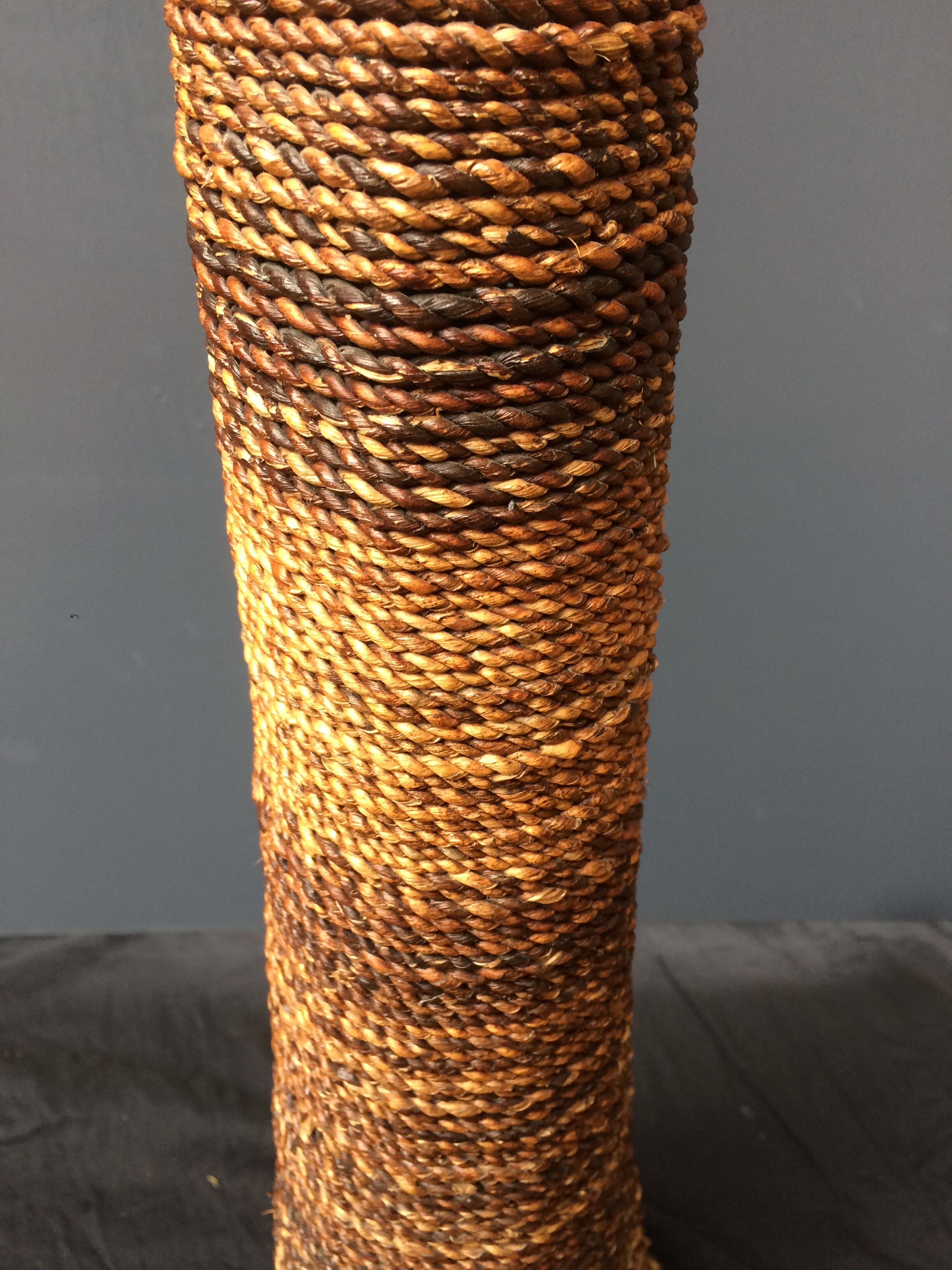 Carnival lamp in Fiber of Glass and Wicker