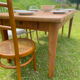 Vintage wooden farmhouse table