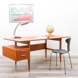 Filigree Danish-style desk, 1960s, in teak