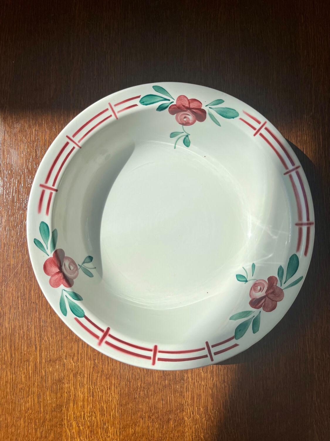 Vintage Castille shallow dish – French earthenware