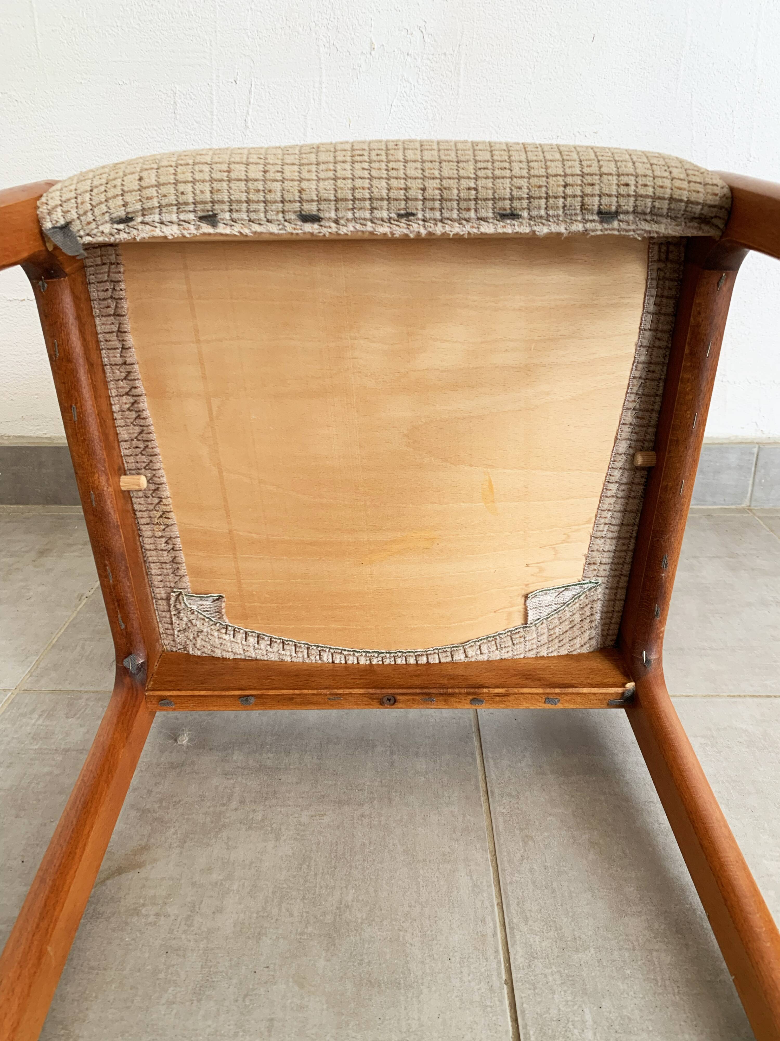 Set de 4 chaises vintage baumann des années 50