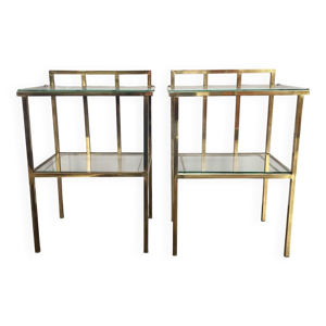 2 tables d'appoint attribuées - marc