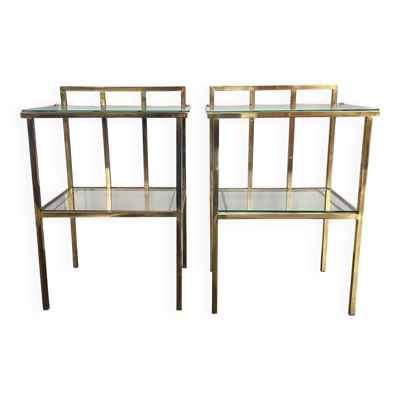 2 tables d'appoint attribuées à Marc Duplantier, France milieu du XXe siècle