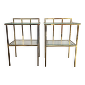 2 tables d'appoint attribuées à Marc Duplantier, France milieu du XXe siècle