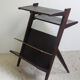 Wooden sofa end magazine holders