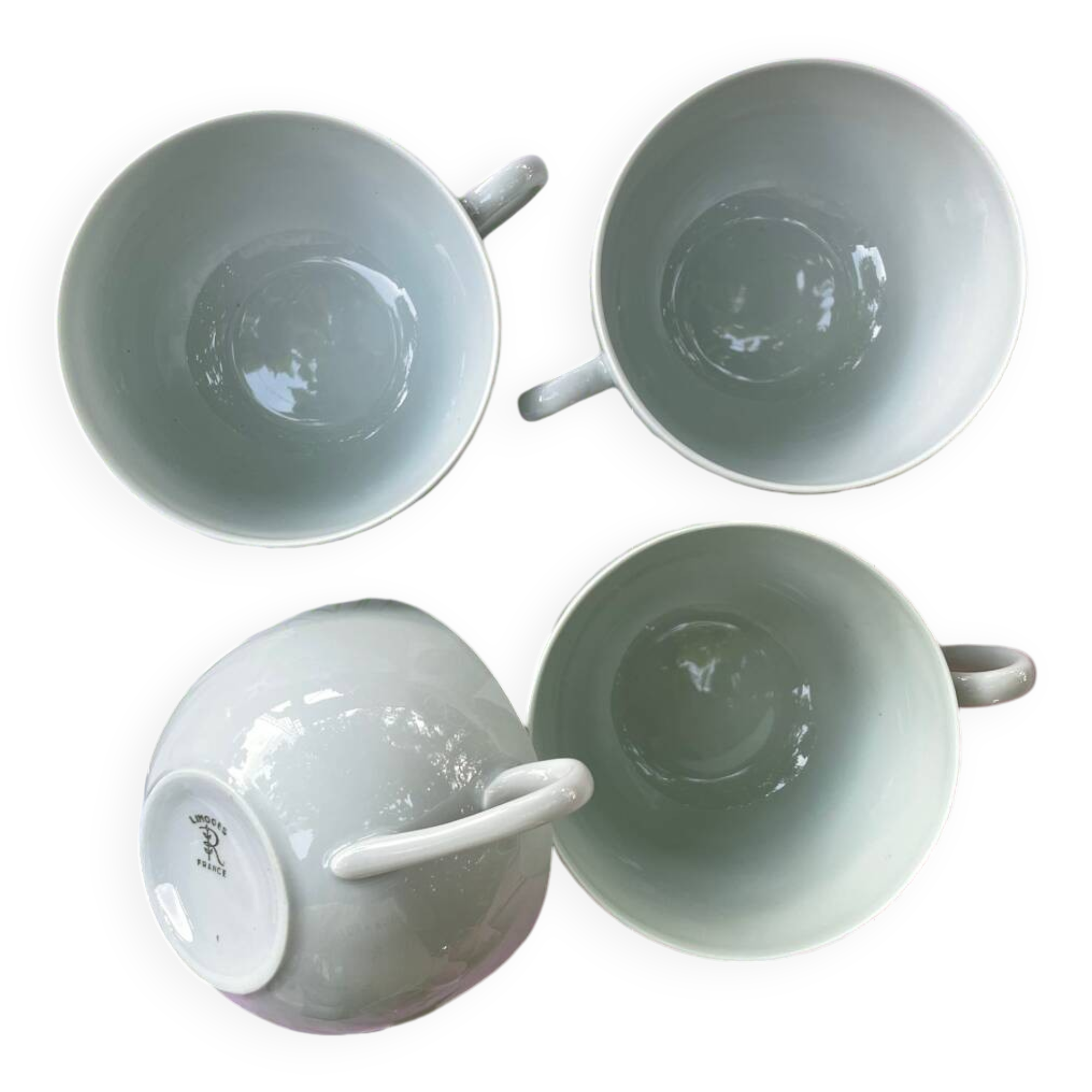 Cups Limoges porcelain