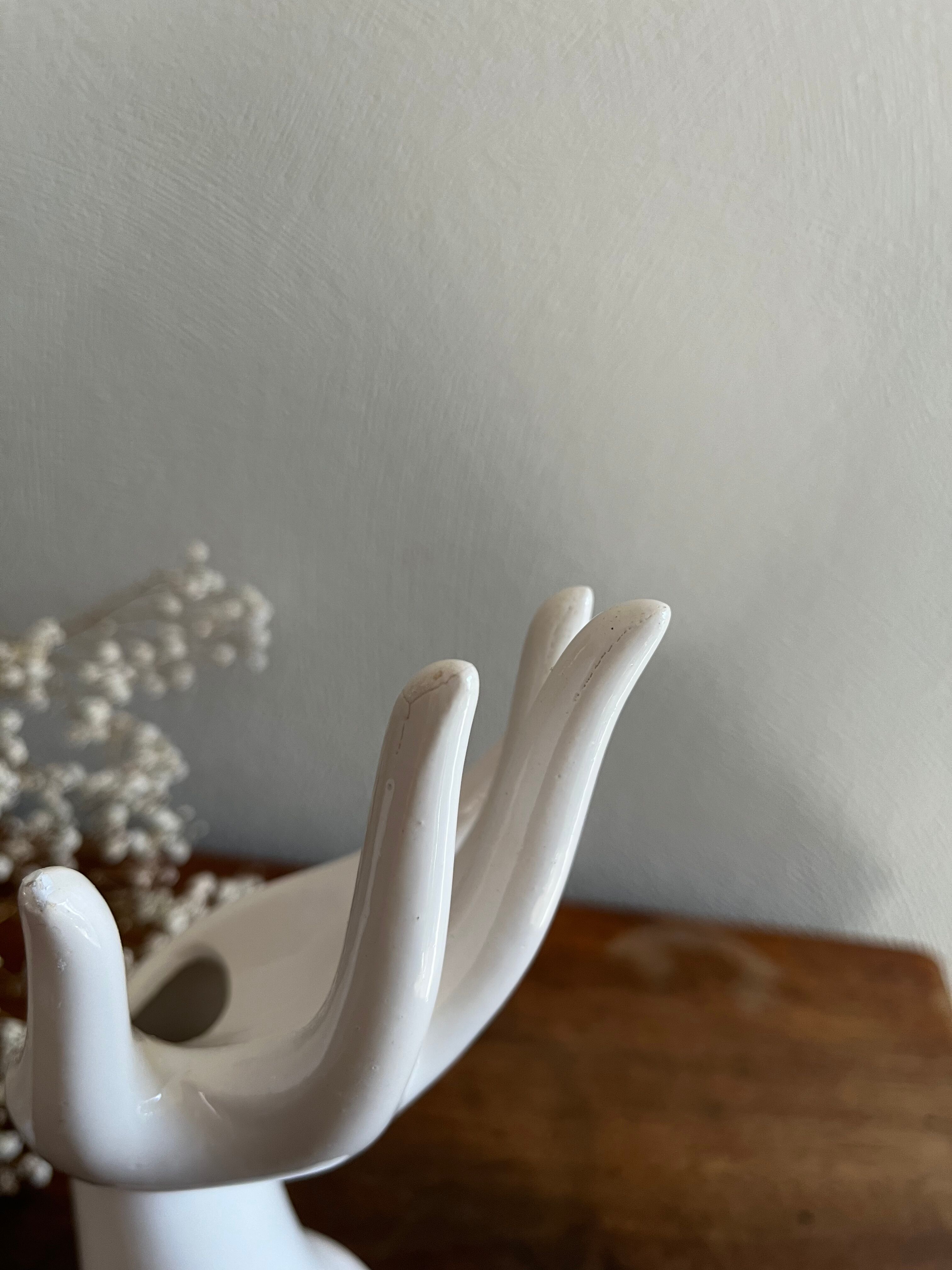 Hand ring vase vintage soliflore