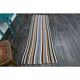 Vintage Turkish Oushak Handmade Wool Cotton Green Runner Rug 80x232