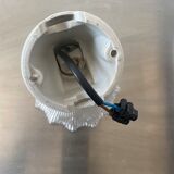 Lot 2 vintage striated glass wall lamps