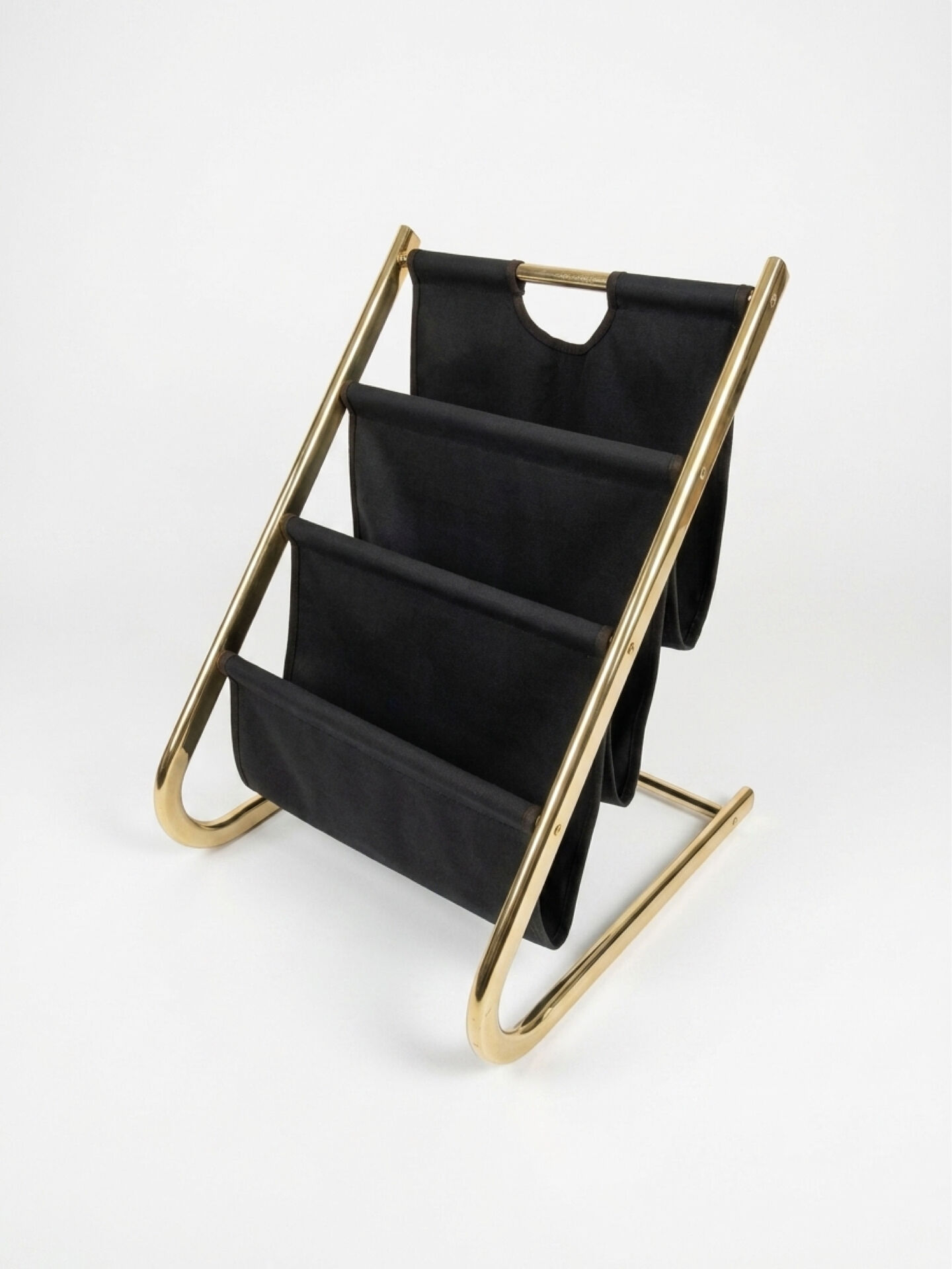 Vintage magazine rack from the 1970s.