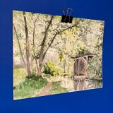 Aquarelle de paysage vintage