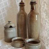 Stoneware condiment service