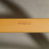 Swedish Mid Century Wooden Leather "Eva" Armchairs Bruno Mathsson, 1970s