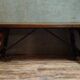 Large farmhouse table / solid wood dining table / 200cm