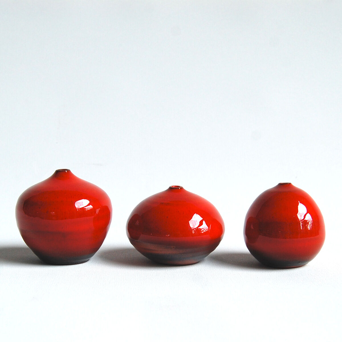 Trio of red ceramics Antonio Lampecco