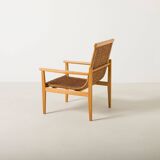 Pair of wicker lounge chairs from uluv, czechoslovakia, 1960s