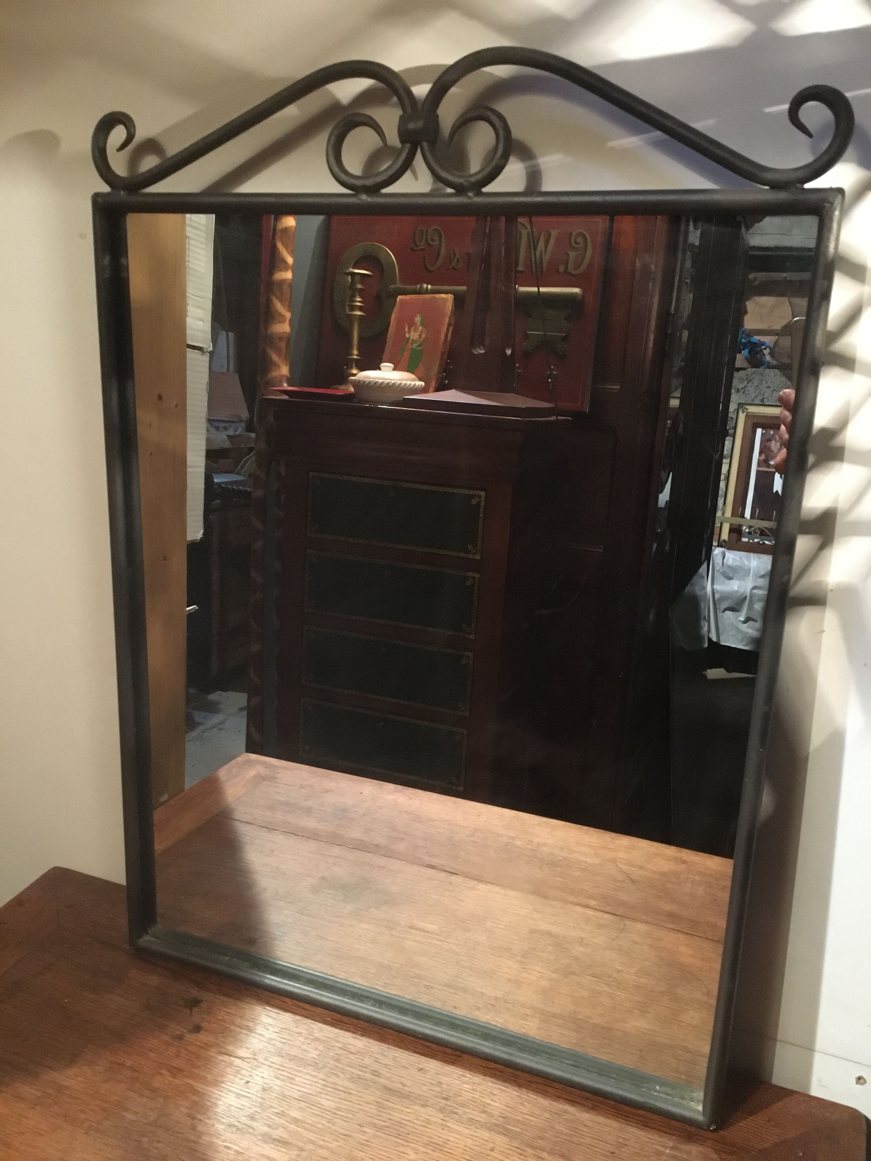 Wrought iron mirror 71x50cm