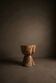 MIRA stool in hand-carved solid recycled teak