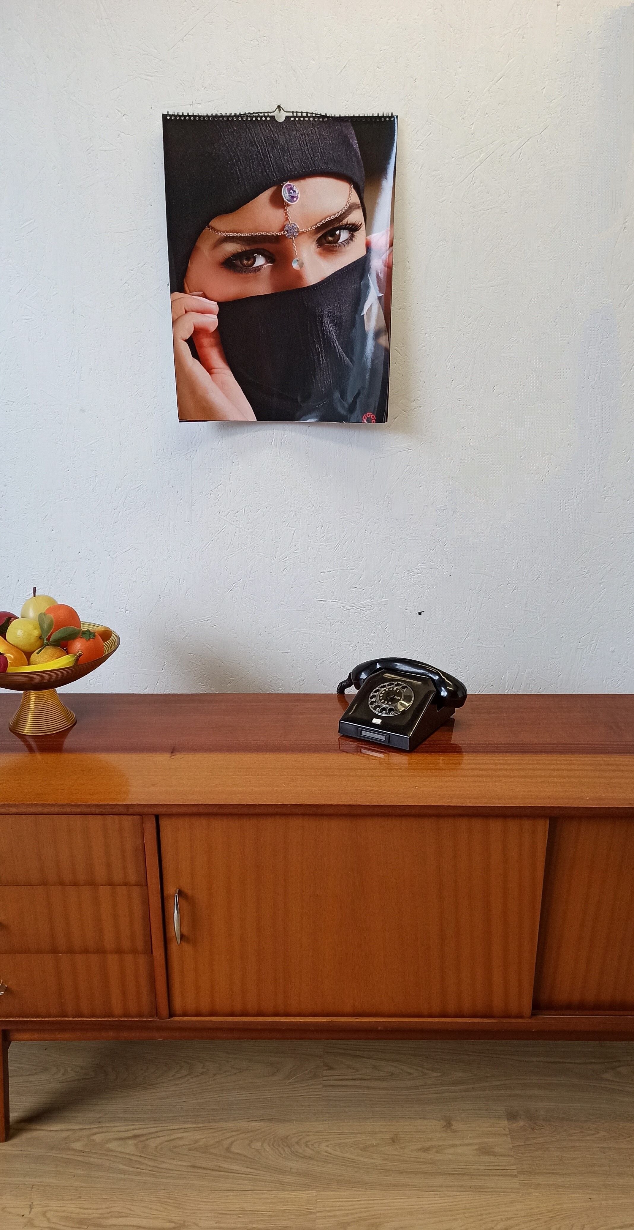 Modernist long sideboard of the 1970s.