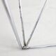 Folding steel and glass dining table by Max Sauze 1970s