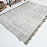 6x9 distressed gray vintage rug 195x280cm