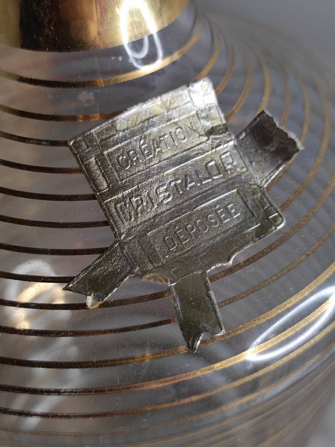 Golden liqueur service