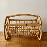 Vintage bamboo magazine rack