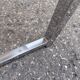 Table d'appoint vintage chrome plexi fume