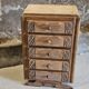 Chiffonnier en bois 5 tiroirs Art Déco