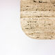 Square travertine coffee table
