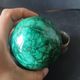 Large decorative egg in natural malachite